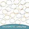 DICOSMETIC 120Pcs 2 Colors Brass Linking Rings KK-DC0002-69-3