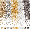 500Pcs 2 Colors CCB Plastic Beads CCB-ME0001-07-1