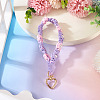Cotton Braided Flower Pendant Decorations AJEW-TAC0030-032G-09-4