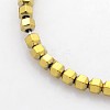 Electroplate Non-magnetic Synthetic Hematite Beads Strands G-J215-05-1