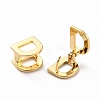 Initial Hoop Earrings for Women EJEW-P194-01G-D-2