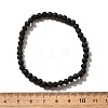 Natural Lava Rock Round Beads Stretch Bracelets BJEW-G550-07-4mm-7