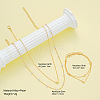 Heart Alloy & Plastic Imitation Pearls Round Beaded Necklaces & Double Layer Bracelets Sets FS-WGC2DB5-01-2