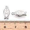 304 Stainless Steel Fish Charms X-STAS-T069-06P-3
