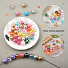 Craftdady 70Pcs 7 Style AB-Color Plated & Bubblegum & Solid Color & Spray Painted Transparent Acrylic Beads MACR-CD0001-03-10