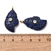 Natural Lapis Lazuli Carved Pendants G-H357-05G-08-2