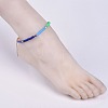 Handmade Polymer Clay Anklets AJEW-AN00273-4