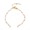 Natural Mixed Stone Handmade Beaded Chains Bracelet Making AJEW-JB00907-2