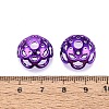 UV Plated ABS Bead Caps OACR-D316-04B-05-3