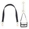 WADORN 2Pcs 2 Style PU Imitation Leather/ABS Plastic Imitation Pearl Bag Handles DIY-WR0003-27A-1