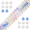 3 Colors 3 Strands Electroplate Glass Beads Strands EGLA-TA0013-51B-2