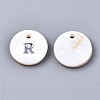 Natural Freshwater Shell Pendants X-SHEL-Q018-01A-R-P-2