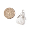 ABS Plastic Imitation Pearl Pendants PALLOY-JF04134-2