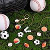 40Pcs 5 Styles Alloy Enamel Pendants ENAM-PH0002-86-5