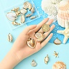 18Pcs 9 Styles Plating Acrylic Imitation Shell Pendants PACR-YW0001-42-5
