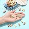 40Pcs 2 Colors Dyed Wooden Beads WOOD-CJ0002-68-4
