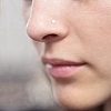 Acrylic L-Shaped Nose Ring AJEW-YW0001-06A-7