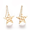 Brass Ear Stud Findings X-KK-T027-63G-2