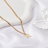 1Pc 304 Stainless Steel Letter Pendant Necklaces NJEW-LP0001-33R-G-3