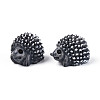 Synthetic Resin Hedgehog Miniature Ornaments AJEW-WH0606-67A-2
