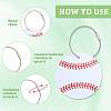 12Pcs PVC Baseball Luggage Tags AJEW-SP0004-23A-5