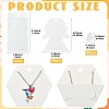 40Pcs Paper Jewelry Display Cards CDIS-FS0001-32B-4