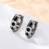 304 Stainless Steel with Enamel Earrings EJEW-M001-20B-P-1