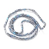 Electroplate Transparent  Glass Beads Strands EGLA-H106-01A-HR02-2