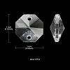 Transparent K9 Glass Connector Charms LS-GLAA-YW0001-100-3