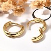 Rack Plating Ring Brass Hoop Earrings for Women EJEW-C125-09G-3