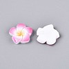 Plumeria Flower Opaque Resin Cabochons CRES-T025-30D-02-3