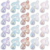 24Pcs 6 Colors Bubble Style Transparent Acrylic Pendants MUSH-SC0001-01-1