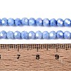 Anti-Tarnish Electroplate Glass Beads Strands EGLA-ZX010-4mm-09-6
