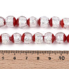 Luminous Handmade Lampwork Silver Foil Beads Strand FOIL-N029-03E-5