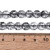 Transparent Crackle Glass Beads Strands GLAA-Q108-03A-11-4