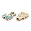 Alloy Enamel Pendants ENAM-N055-012A-NR-3