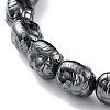 Non-Magnetic Synthetic Hematite Beaded Stretch Bracelets BJEW-H589-01I-3