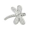 304 Stainless Steel Dragonfly Pendants STAS-S186-08C-P-2