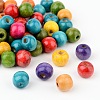 Mixed Round Natural Maple Wood Beads X-TB12mmY-2