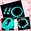 100Pcs 4 Styles Luminous Round Glass Beads GGLA-SC0001-20B-5