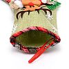 Reindeer Cloth Hanging Christmas Stocking HJEW-SZC0004-19-3