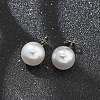 Round Plastic Imitation Pearl
Stud Earrings & Necklaces Sets SJEW-Q001-01P-5