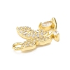 Brass Micro Pave Cubic Zirconia Charms KK-P228-45G-3