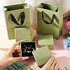 3Pcs Square Paper Jewelry Display Cases CON-TA0001-39E-01-7