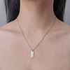 201 Stainless Steel Hollow Word Faith Pendant Necklace NJEW-OY001-34-2