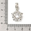 Rack Plating Brass Pave Clear Cubic Zirconia European Dangle Charms KK-H485-23P-3