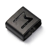 Ion Plating(IP) 304 Stainless Steel Square Slide Charms STAS-L132-22M-B-2