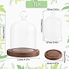 SUNNYCLUE 1Pc Glass Dome Cover AJEW-SC0002-60A-01-2