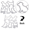 Pet Gog Frame Metal Cutting Dies Stencils DIY-GF0001-19-4