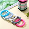 9Pcs Ring Food Grade Eco-Friendly Silicone Focal Beads JX895B-6